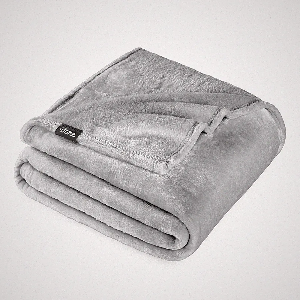 Bare Home Microplush Fleece Blanket - Lightweight & Ultra Soft