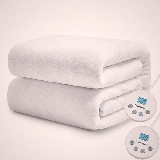 Electric Mattress Pad Queen Size Quilted Wave 10 Heat Settings & Dual Control wi