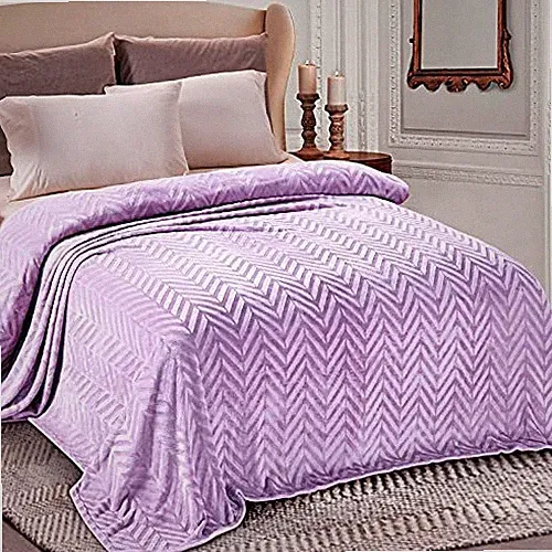 Flannel Fleece King Size Bed Blanket Soft Velvet Lightweight Bedspread Plush...