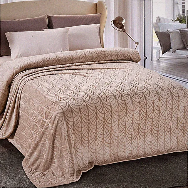Flannel Fleece Twin Size Blanket For Bed Soft Fluffy Velvet Bedspread Coverlet W