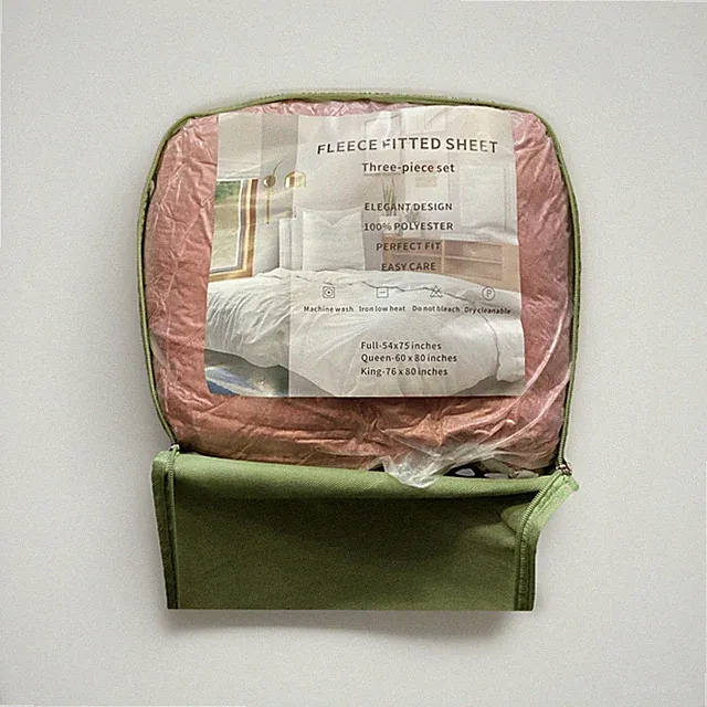 Fleece Fitted Sheet,3-Piece Set,Cozy and Luxury Queen Fitted Bed Sheet with 1...