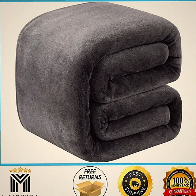 Heavy Winter Warm Soft Mink Queen Size Fleece Blanket - 90" x 90"