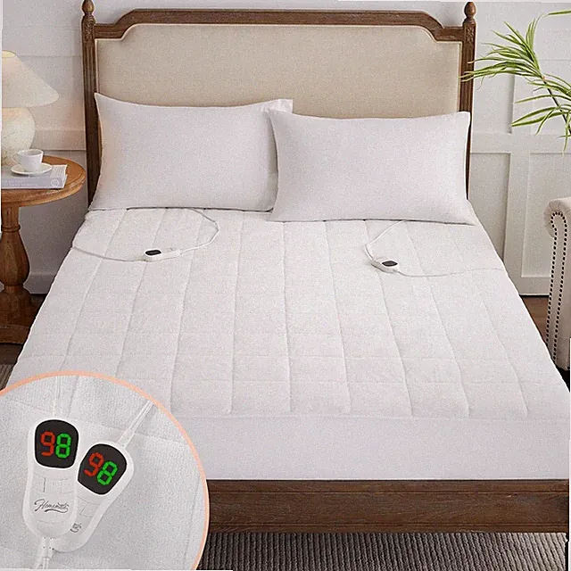 King Size Heated Mattress Pad with Dual Controller & 5 Settings, 80"x78