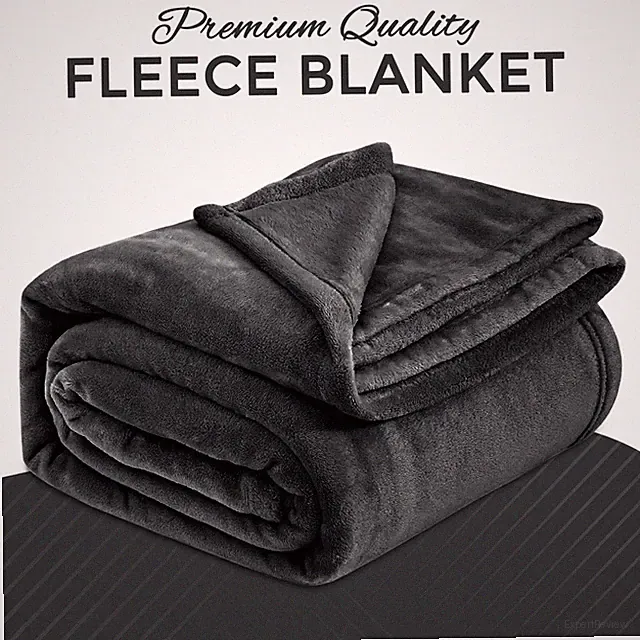 Luxury Mink Fleece Blanket Soft Warm All Season Throw Sofa Couch Bed Queen Size