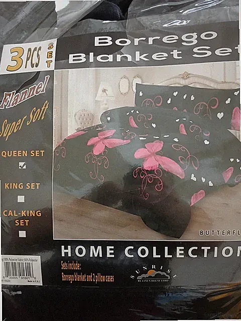 NEW 3 PC SUPER SOFT FLANNEL FULL/QUEEN SIZE BORREGO BLANKET/COMFORTER SET