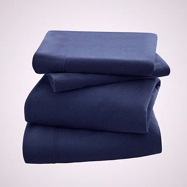 New Comfort Classics 3m Peak Performance Fleece Sheet Set Blue TWIN Size