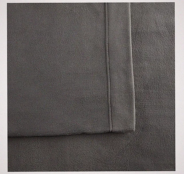NEW CUDDLDUDS FULL FLEECE SHEET SET FITTED SHEET SET GRAY MICROFLEECE SHEETS