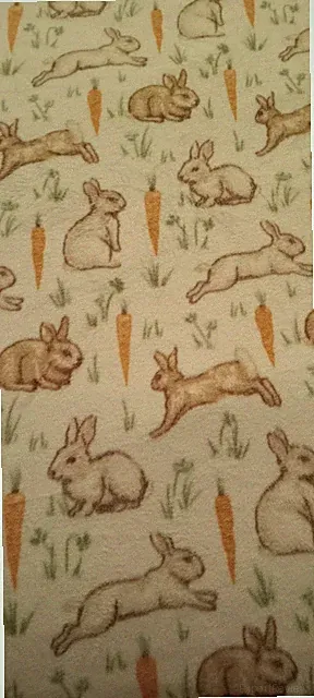 playful rabbits blanket