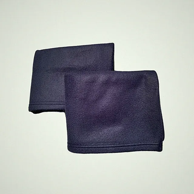 Set of 2 New Dark Blue Fleece Pillowcases 20 X 30 Standard/queen