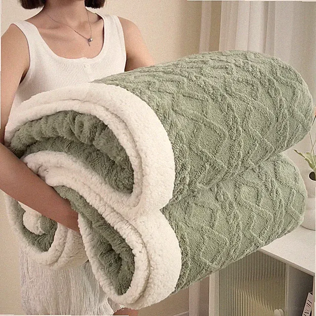 Sherpa Full Size Blanket for Bed - Fleece Soft Cozy Fuzzy Blankets Thick Warm fo