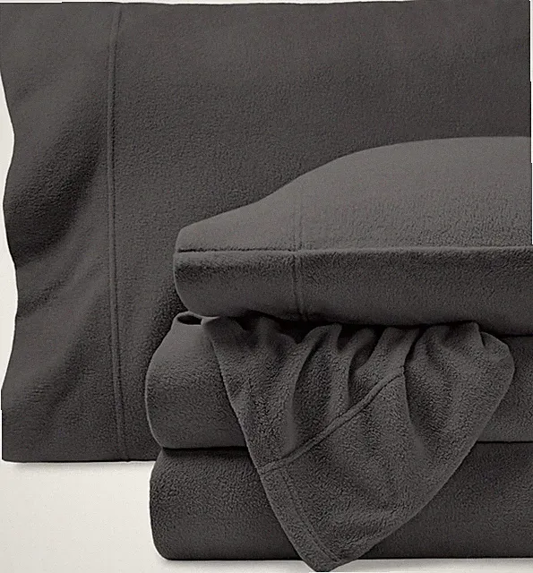 Super Soft Fleece Sheet Set - King Size - Extra Plush Polar Fleece, Pill-Resista