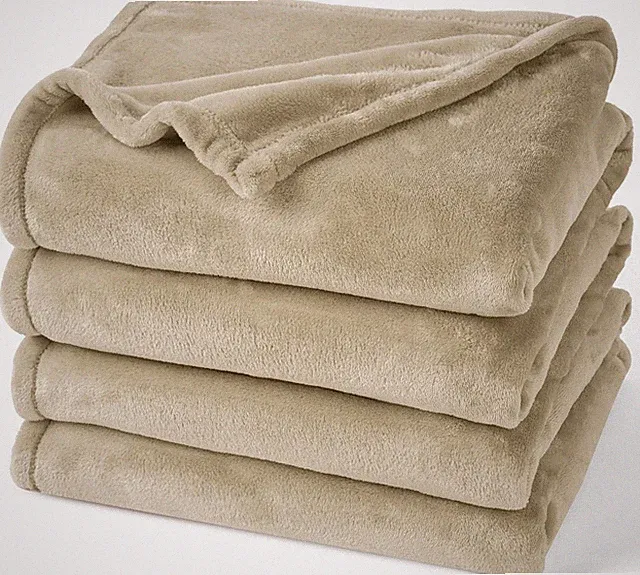 Ultra Soft Fleece Blanket Queen Size No Shed No Pilling Luxury Plush Cozy 300GSM