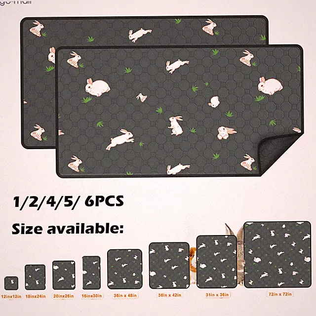 Washable Guinea Pig Cage Liner Bedding Waterproof Pee Pad for Small Animal