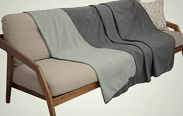 Waterproof Blanket for Bed Intimacy, Reversible Fleece Bed Sofa Cover, Washable